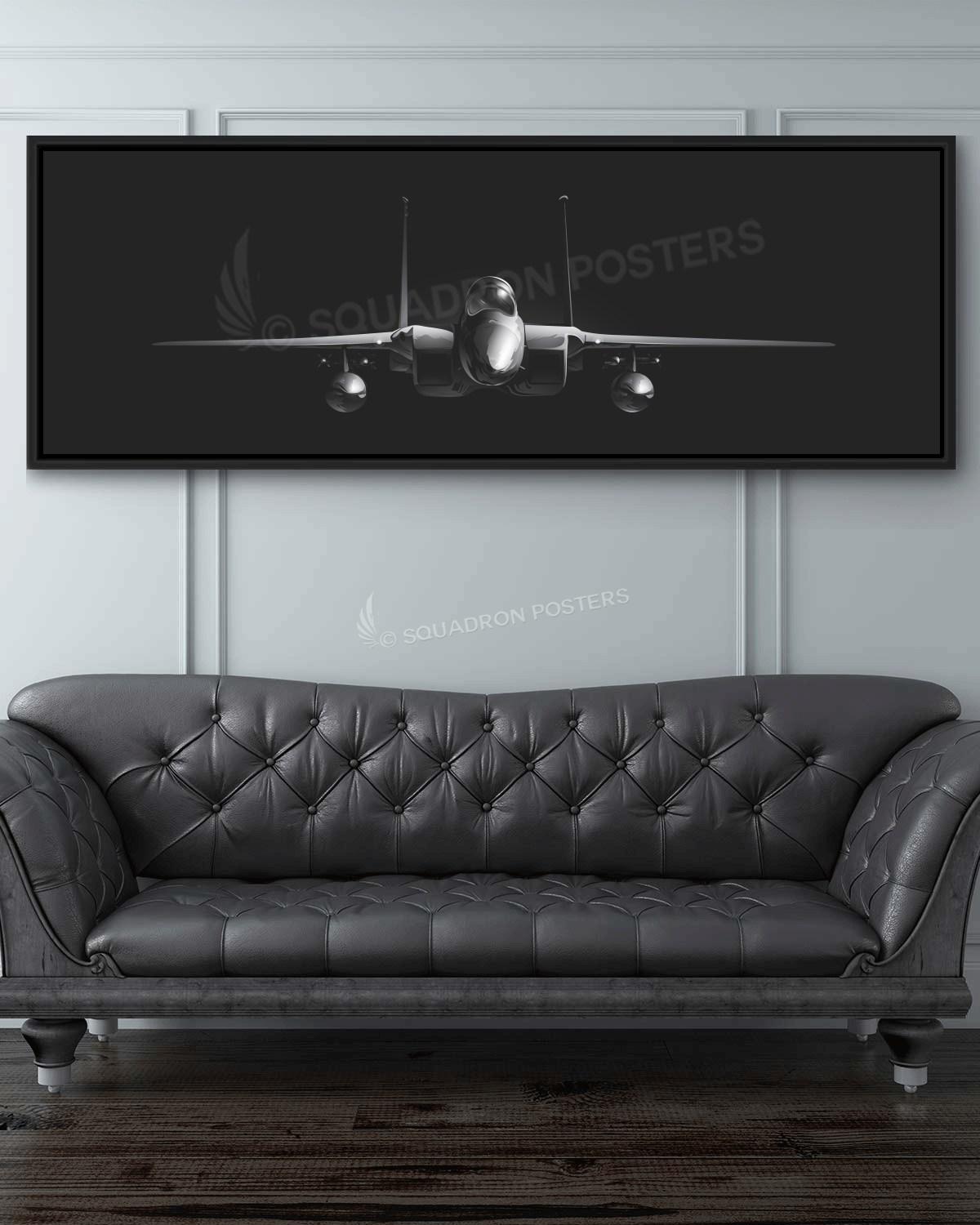 F-15C Eagle Personalized Jet Black Lithograph Poster Artwork