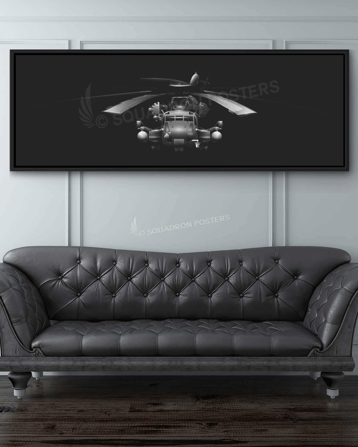 CH-53E Super Stallion Jet Black Lithograph Poster Artwork