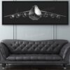 Jet Black Antonov An-225 Mriya Lithograph Jet Black Antonov An-225 Mriya Lithograph