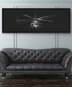 MH-60S Personalized Jet Black v2 Lithograph Poster Artwork