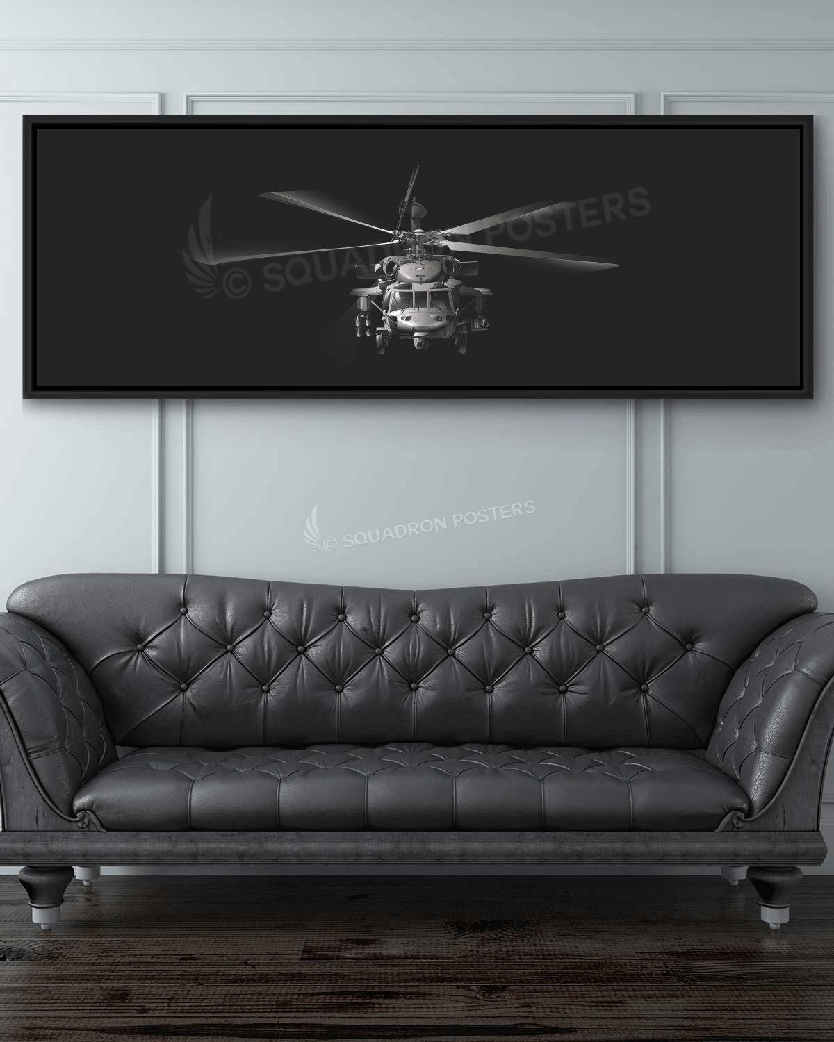 MH-60S Personalized Jet Black v2 Lithograph Poster Artwork