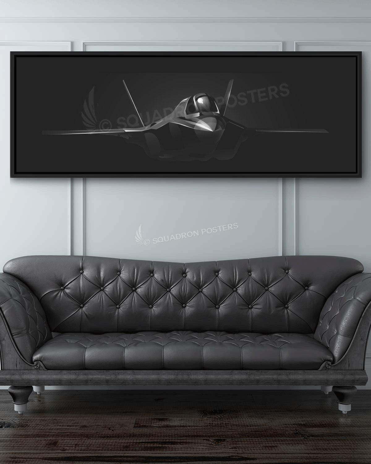 F-35B Personalized Jet Black Lithograph Poster Artwork