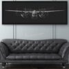 C-2A Greyhound Jet Black Lithograph C-2A Greyhound Jet Black Lithograph