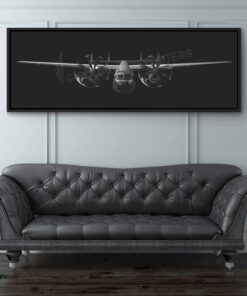 C-2A Greyhound Personalized Jet Black Lithograph Poster Artwork