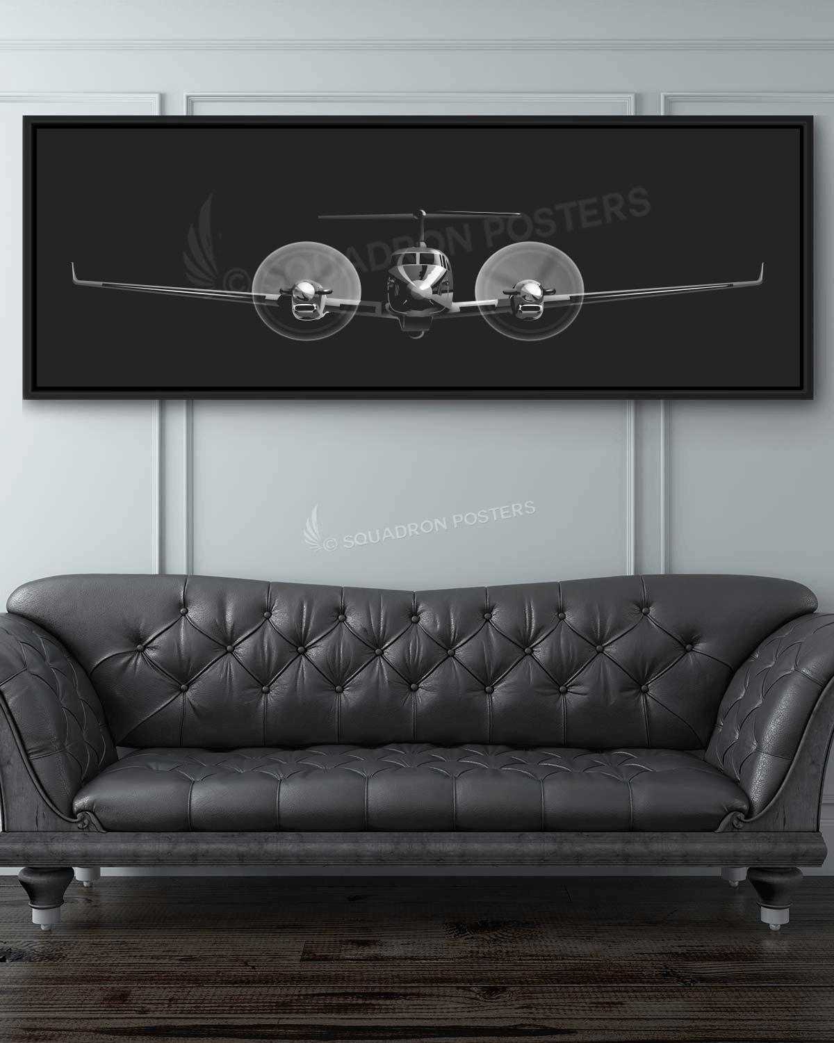 MC-12 Liberty v1 Personalized Jet Black Lithograph Poster Artwork