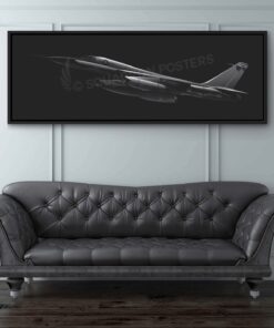 B-58 Hustler Personalized Jet Black Lithograph