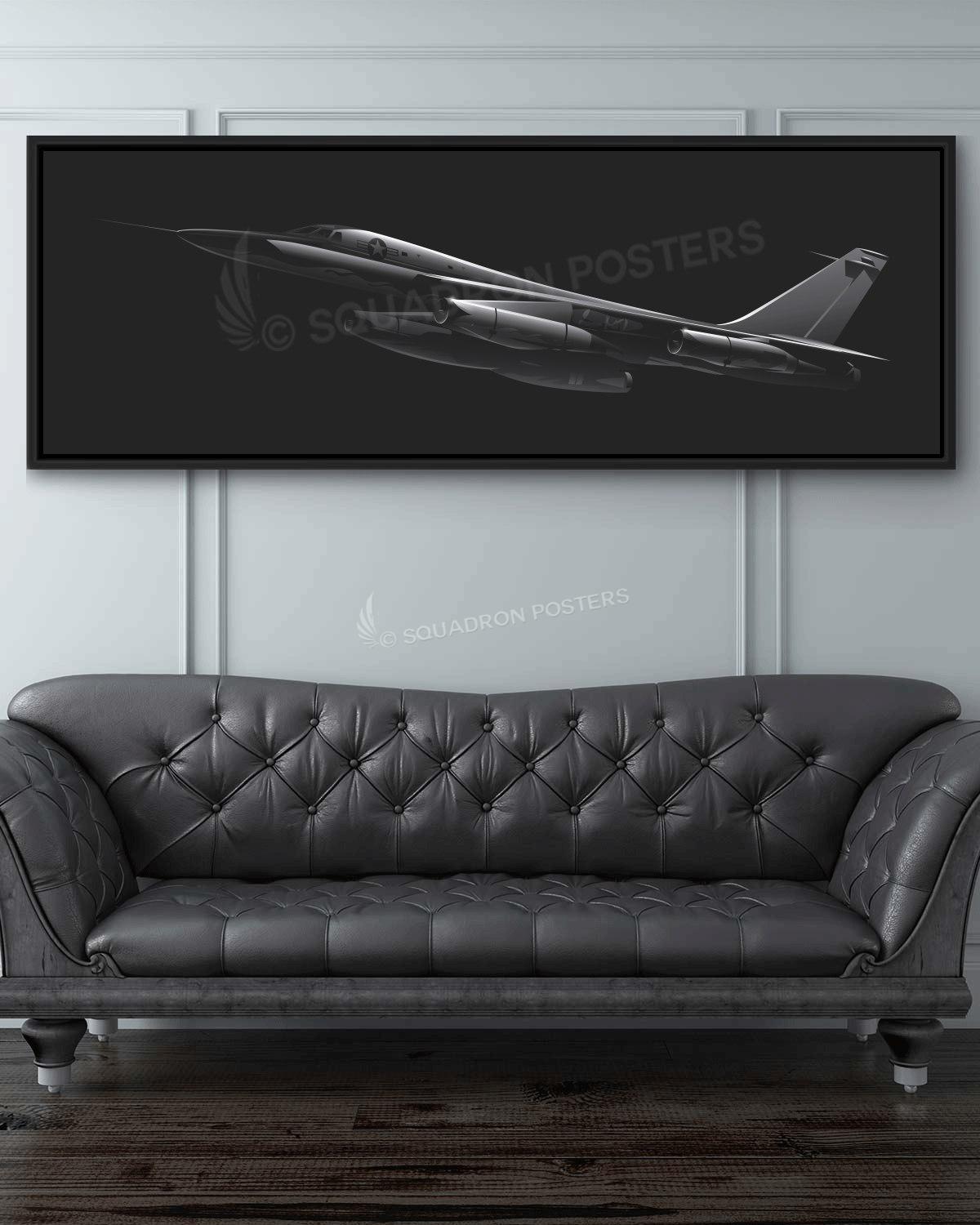 B-58 Hustler Personalized Jet Black Lithograph Poster Artwork