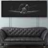 F4-U Corsair Personalized Jet Black Lithograph