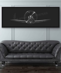 F4-U Corsair Personalized Jet Black Lithograph