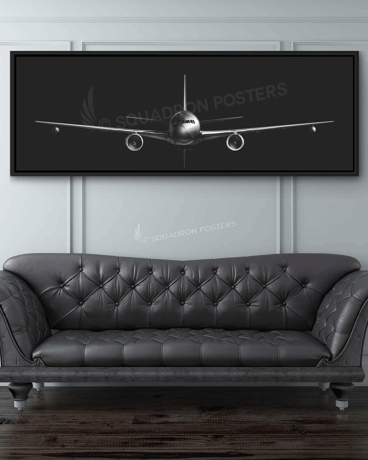 KC-46 Pegasus Jet Black Lithograph Poster Artwork
