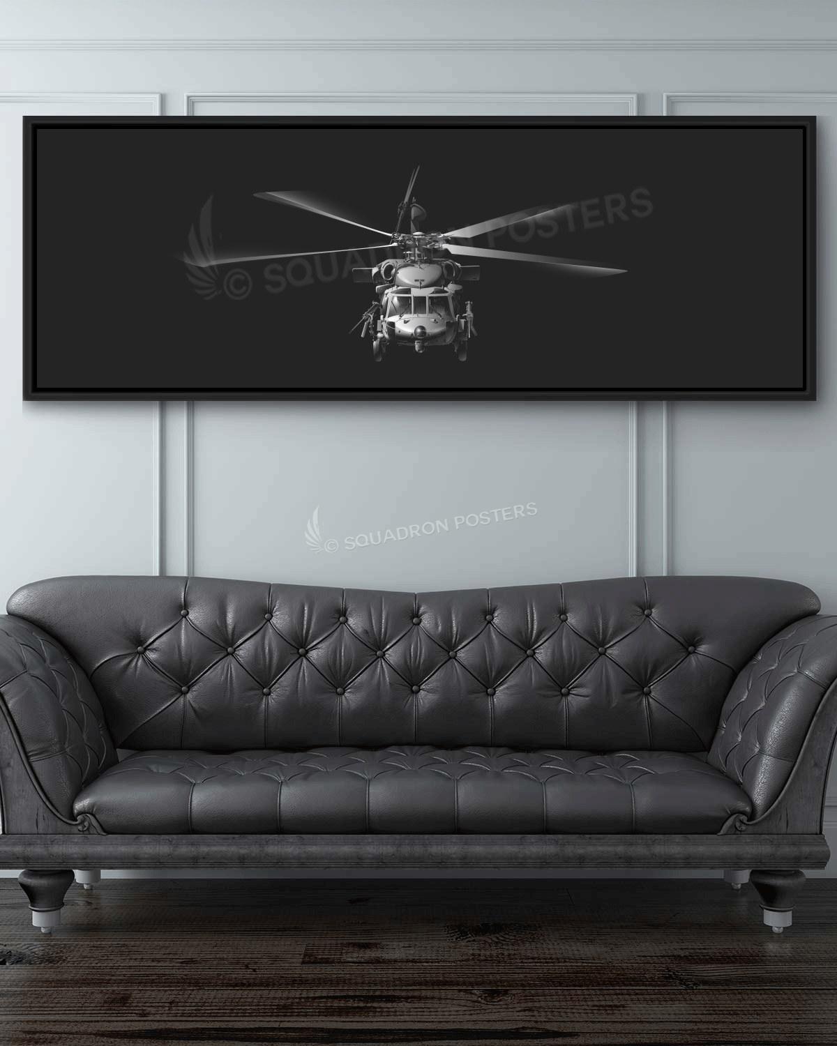 HH-60G Personalized Jet Black Lithograph Poster Artwork