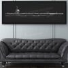 Gerald R. Ford-class Aircraft Carrier Jet Black Lithograph