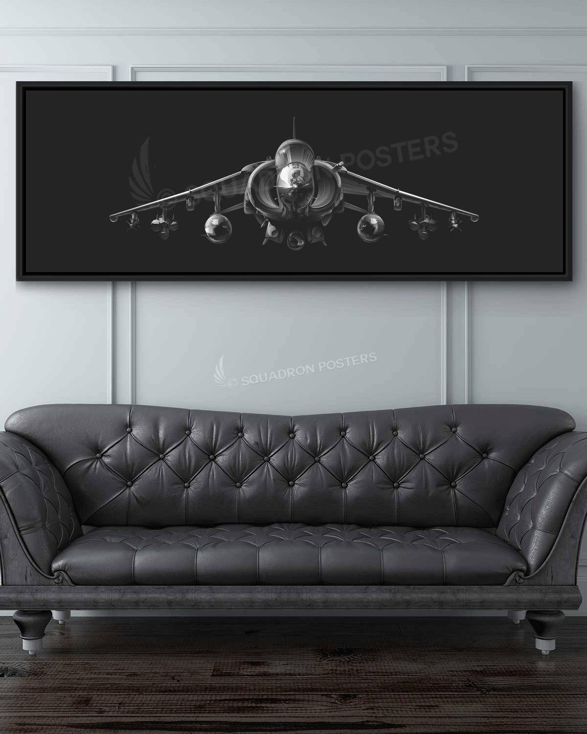 AV-8B Personalized Jet Black Lithograph Poster Artwork