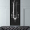 Starship Launch Jet Black Lithograph Starship Launch Jet Black Lithograph