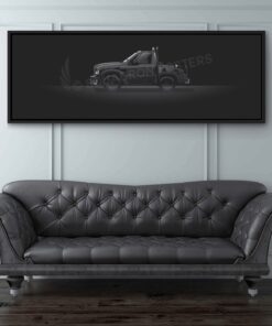 Jet Black F-350 Truck BobTail Lithograph