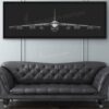 B-52F Stratofortress Jet Black Lithograph B-52F Stratofortress Jet Black Lithograph