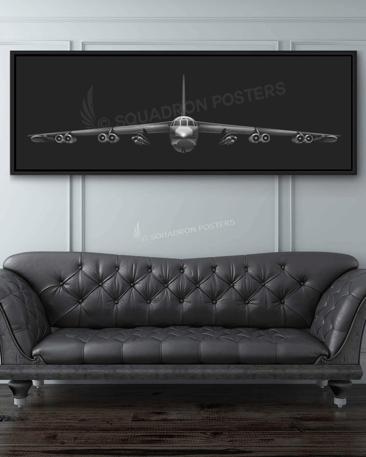 B-52F Stratofortress Jet Black Personalized Lithograph Poster Artwork