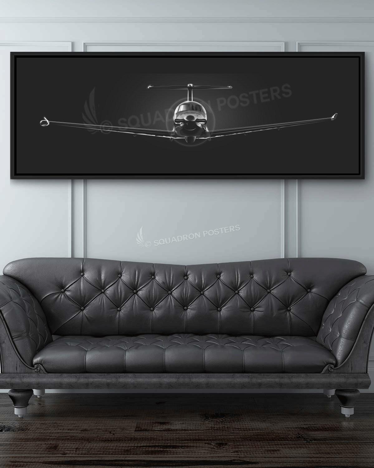 U-28A Personalized Jet Black Lithograph Poster Artwork
