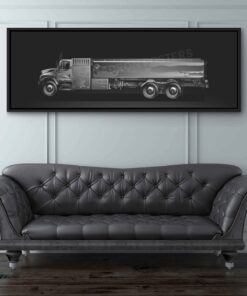 JP-8 Fuel Truck Jet Black Lithograph