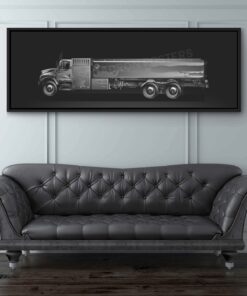 JP-8 Fuel Truck Personalized Jet Black Lithograph Poster Artwork
