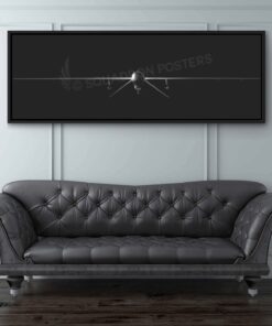 MQ-1 Predator Jet Black Lithograph