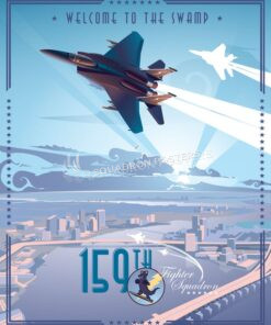 Jacksonsville F-15 159th FS V2_SP00662Mfeatured-aircraft-lithograph-vintage-airplane-poster
