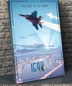 Jacksonsville F-15 159th FS V2 SP00662Lvintage-travel-poster-aviation-squadron-print-poster