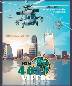 Jacksonville MH-60R HSM-48 SP00524-vintage-military-aviation-travel-poster-art-print-gift
