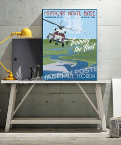 NAS Jacksonville MH-60R HSM-40 SP00646 canvas-vintage-retro-style-print