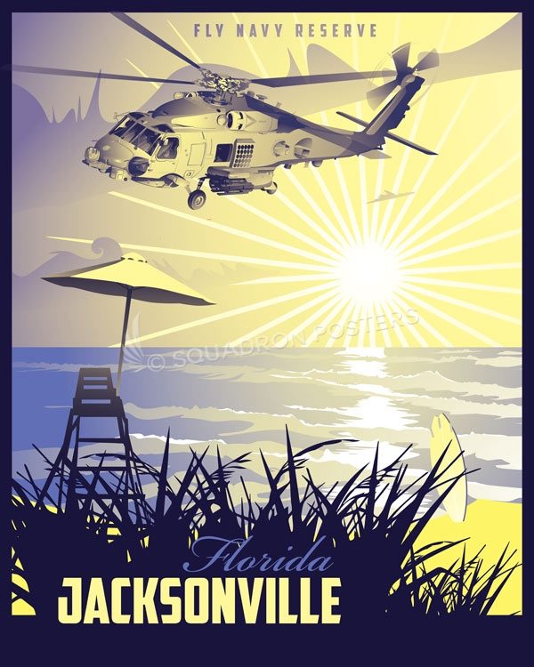 NAS Jacksonville MH-60R Jacksonville_MH-60R_generic_SP01342-featured-aircraft-lithograph-vintage-airplane-poster-art