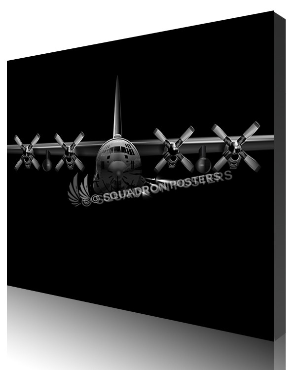 Jet Black AC-130U SP01097-canvas-wrap-lithograph