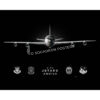 Jet Black Robins AFB E-8C JSTARS 461 OSS Lithograph