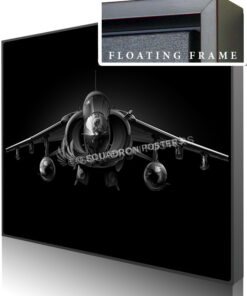 Jet Black AV-8B Harrier SP01413-featured-canvas-framed-aircraft-lithograph-art