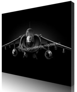 Jet Black AV-8B Harrier SP01413-featured-canvas-lithograph-art