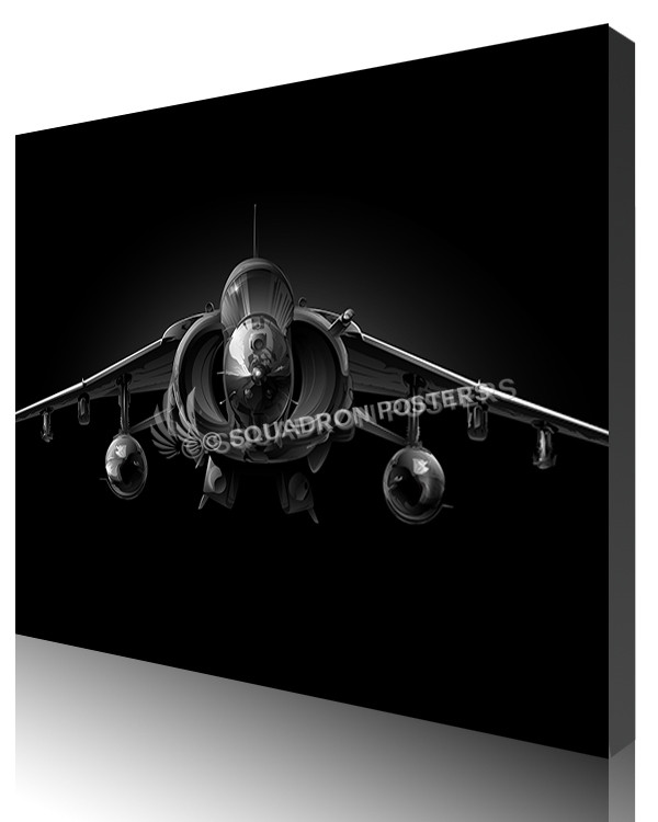 Jet Black AV-8B Harrier SP01413-featured-canvas-lithograph-art