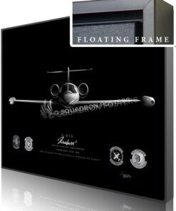 Jet Black Andrews AFB C-21 457th AS FINAL ModifySB SP01673M-featured-canvas-framed-aircraft-lithograph