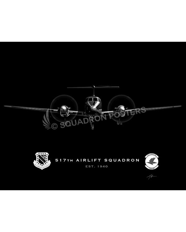 Jet Black C-12 517th AS Lithograph