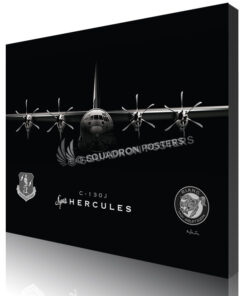 Jet Black C-130J Super Herc SP00946-featured-canvas-lithograph-art