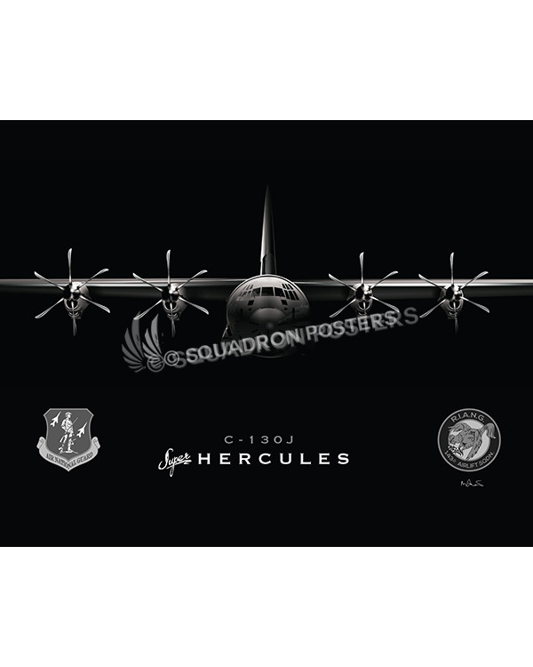 Jet Black C-130J Super Herc SP00946-FEAT-jet-black-aircraft-lithograph-print
