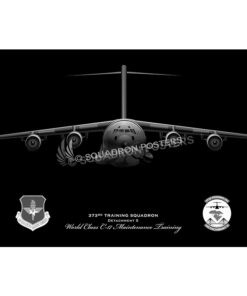 C-17 jet black 373rd TRS poster art