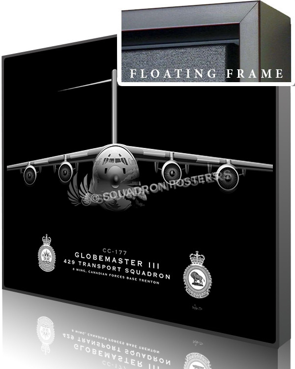 Jet Black C-17 CFB Trenton CC-177 429 TS 20x16_R2 SP01402-featured-canvas-framed-aircraft-lithograph