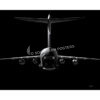 C-17 Rear View Globemaster III Jet Black Lithograph