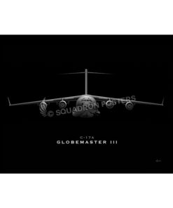 C-17 Globemaster III Jet Black Lithograph jet-black-c-17-sp01211-feat-jet-black-aircraft-lithograph-art