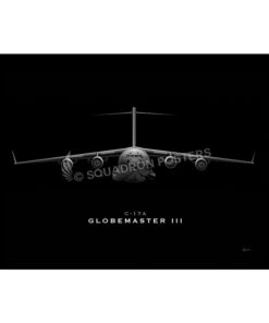 C-17 Globemaster III Jet Black Lithograph