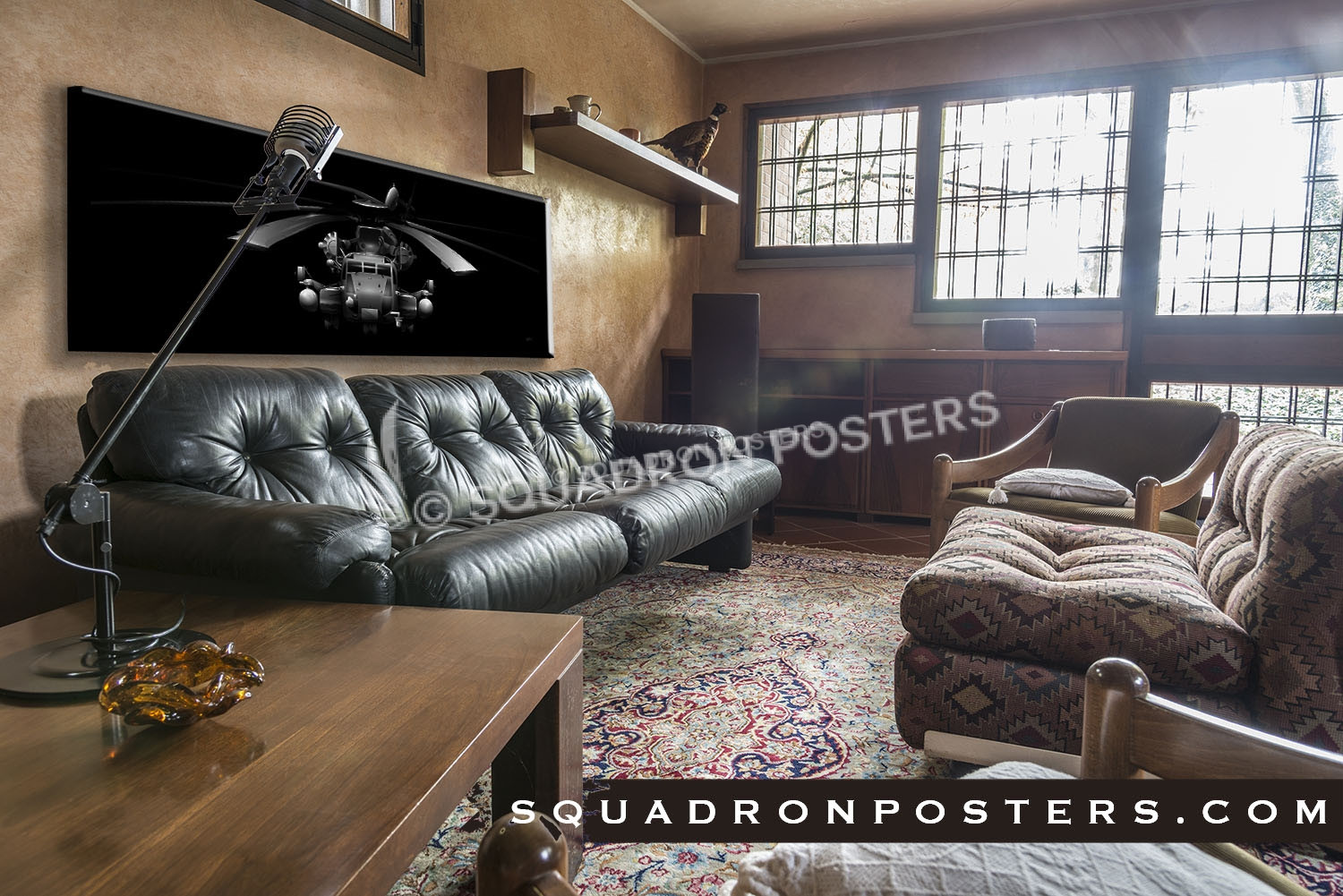 Jet Black CH-53E Super Stallion 60x20 GENERIC SP01287-aircraft-squadron-graphics-lithograph-litho-jet-black-aviation-art