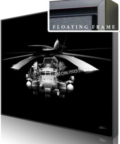 Jet Black CH-53E Super Stallion SP01286-featured-canvas-framed-aircraft-lithograph-art