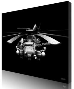 Jet Black CH-53E Super Stallion SP01286-featured-canvas-lithograph-art
