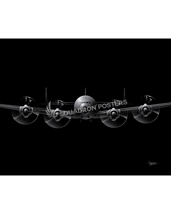 Jet Black Constellation Lithograph art by Squadron Posters!