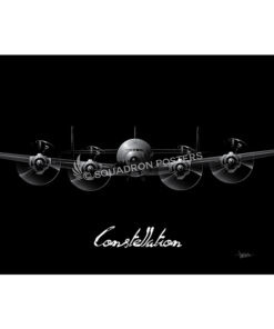 Jet Black Constellation with text Lithograph by - Squadron Posters!