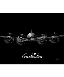 Jet Black “Constellation” with text Lithograph